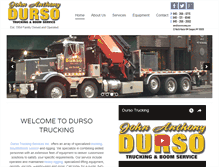 Tablet Screenshot of dursotrucking.com